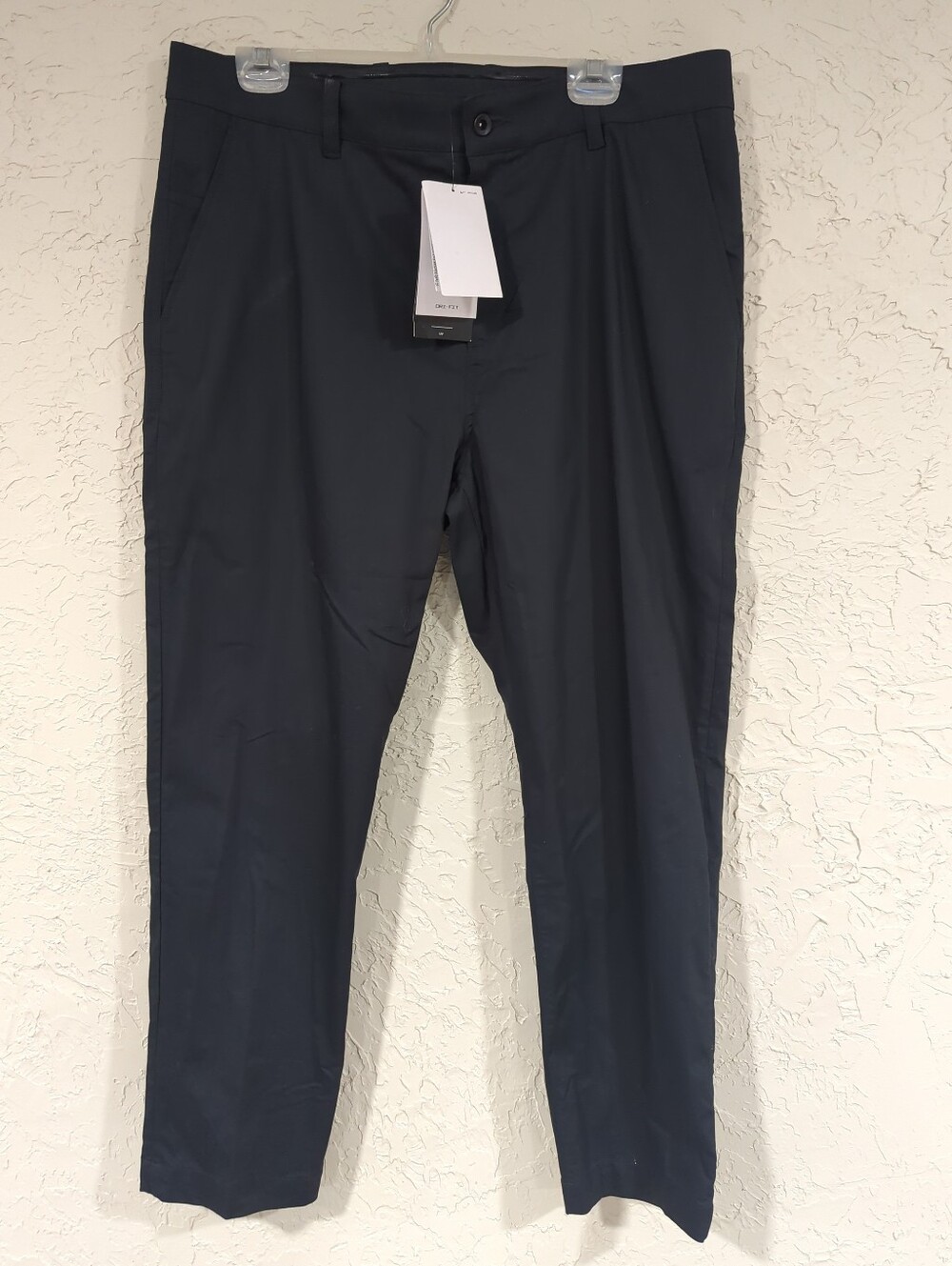 NWT Nike Golf Dri-Fit UV 36x30 Black Standard Fit Pants Lightweight Active Men's